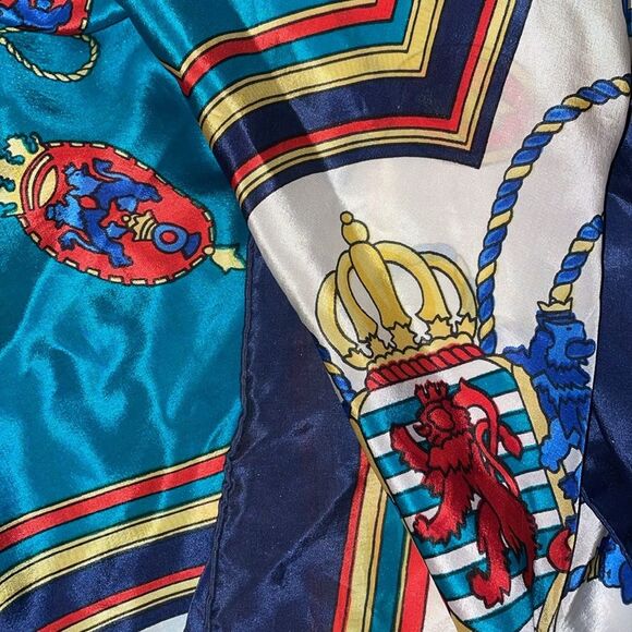 Silk scarf jewel tones 32” x 32” square, EUC, Vintage Codello my personal closet - Picture 7 of 7